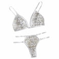 thumbnail image 1 of Clearance Sale 2025 Intimates Women's Floral Embroidery Underwire Underwear Set Mesh Bra And Panty Set, 1 of 8