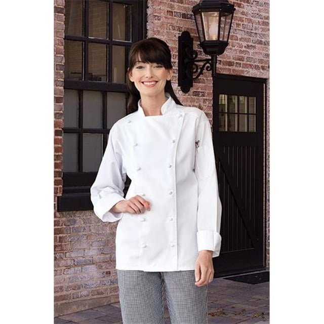 Uncommon Threads 0411-2501 Mirage Chef Coat in White - XSmall