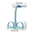 thumbnail image 2 of 4 Tube Fitness Resistance Bands Pedal Puller Sit Up Exercise 2025 Upgrade Stretch Rope Home Gym Yoga Abdominal Arm Leg Waist Trainer Ergonomic Foam Handle Compact Portable Workout, 2 of 5