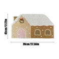 thumbnail image 6 of Vggrvlo Christmas Bath Rugs Mats Non Slip Extra Thick Chenille Shower Mat Rubber Backing Machine Washable Kitchen Mats Rugs 20"x31" Christmas House Shape, 6 of 6