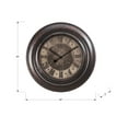 thumbnail image 4 of Clocks - 30" Round - Large Oversized - Wall Clock - Brown - Transitional, 4 of 5
