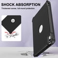 thumbnail image 5 of Petocase For iPad Air 11 Inch Case M2(2024),iPad Air 6th/5th/4th Gen Case (2024/2022/2020), Foldable Stand Heavy Duty Shockproof Protective iPad Case,Black, 5 of 7