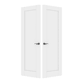 thumbnail image 3 of 36" x 80" Paneled French Door Interior Solid Double Bathroom Pantry Door With Hardware Kit / Handles, 3 of 9