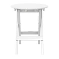 thumbnail image 2 of WestinTrends Malibu HDPE Outdoor 24.5 Inch Round Portable Folding Patio Dining Table, White, 2 of 16