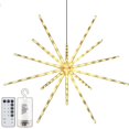thumbnail image 2 of LED Hanging Starburst Lamp DIY Fairy Flowing Turning Lights Christmas Decor, 2 of 7