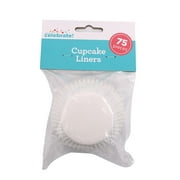 Way To Celebrate 75 White Cupcake Liner, White, 75 count, Paper