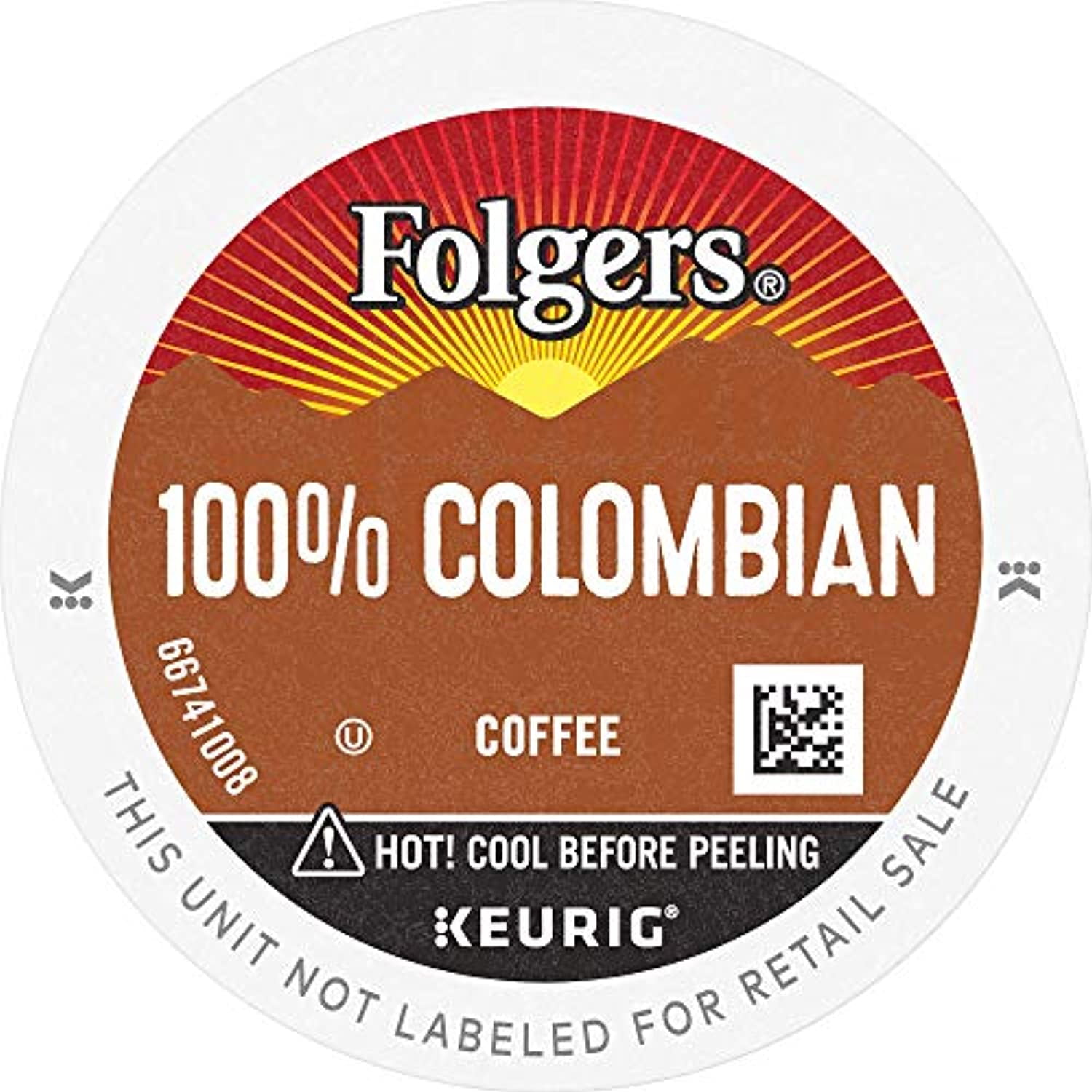 Folgers 100% Colombian Medium Roast Coffee, 72 Keurig K-Cup Pods