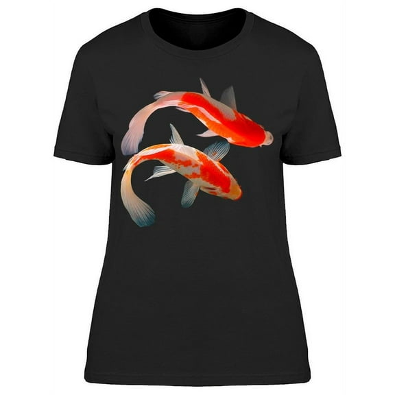 Pair Of Koi Fish Parallel T-Shirt Women -Image by Shutterstock, Female Large