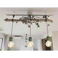 thumbnail image 4 of FSLiving H Track Lighting E26 Ceramic Base 2 Feet Brown Twisted Cord Pendant Light Fixture Mini Contracted Design for Entryway Dorm Loft Corridor Living Room(No Bulb,No Track)- 3 Lights(Green Socket), 4 of 6
