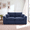 Navy Blue, variant on Gewnee Loveseat Sofa, Modular Cloud Couch, Corduroy 2 Seater Sofa with Removable Covers, No Assembly Required,WINE RED