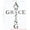 Castle Gray, variant on Amazing Grace Cross Vinyl Letters Art Religious Wall Sticker Décor 17x23-Inch Black