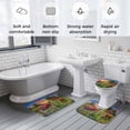 thumbnail image 6 of Farm Landscape Bathroom Rugs Set Sunflower Field Cows Cocks American Pastoral Non Slip Absorbent Soft Bath Mats 3 Piece Set with Bathroom Rug, U-Shaped Floor Mat, Toilet Seat Cover Large Size, 6 of 9