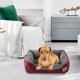 thumbnail image 4 of Cama para Perros, Utilizada para Perros, Gatos, Animales pequeños, Color Caramelo, Lavable, Suave, cálida, Tela M, 4 of 5