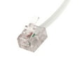 thumbnail image 2 of Uxcell 10M 33Ft Length 6P2C RJ11 Male Phone Telephone Extension Connector Cable Cord White, 2 of 6