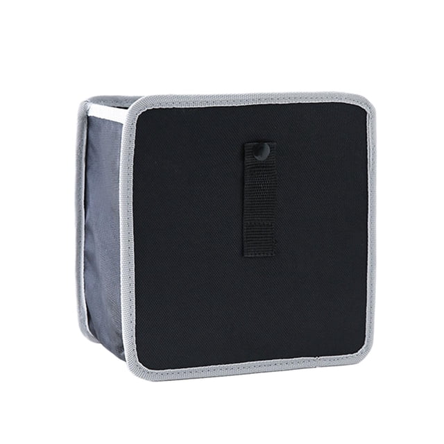 Cubo de basura plegable para coche, multifuncional, resistente al desgarro, para colgar. Gris