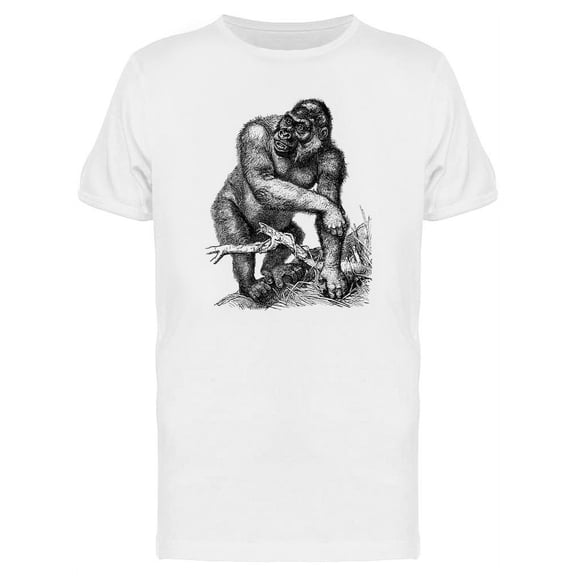 Western Gorilla Vintage Design T-Shirt Men -Image by Shutterstock, Male 3X-Large