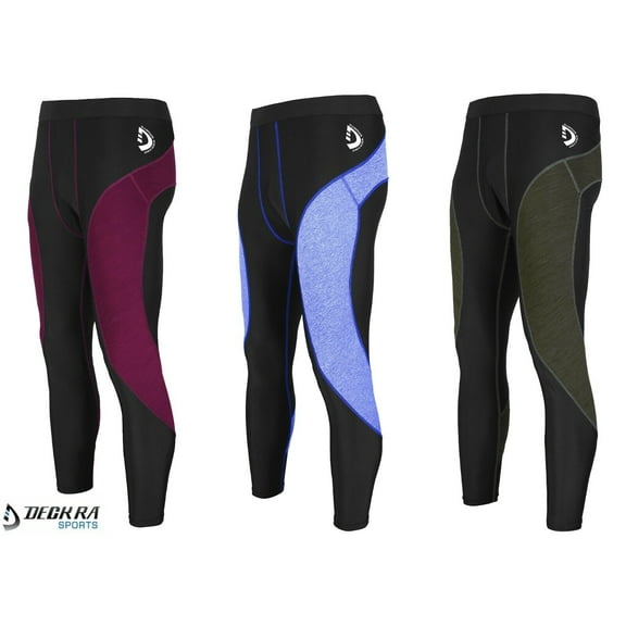 Mens Compression Tights Under Layer Armour Baselayer Running, Gym, Yoga Skin Tight Pants