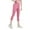 Pink, variant on Mgmyaa Women's 3/4 Length Sports Leggings - Casual Lifting Fitness Pants with Comfortable Fit for Women's Workout and Leisure