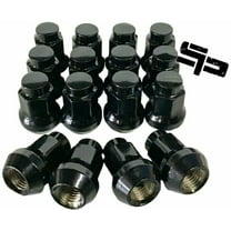 16 Pack 3/8”-24 Tapered Lug Nuts Black Polaris Ranger 700 Rzr 900xp 800 S 570
