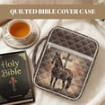 thumbnail image 7 of FOR U DESIGNS Horse Cross Pattern Bible Cover Portable Bible Carrying Case Lightweight Church Bag Bible Protective Bible Carrier Tote Bag Christian Gifts Accessories, 7 of 7