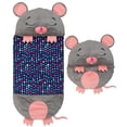 thumbnail image 3 of Happy Nappers: Pillow & Sleepy Sack: Medium - Mouse - 54 x 20", 2-In-1: Plush Animal Opens Into Sleeping Bag, Soft Play & Nap Character, Kids 3+, 3 of 12