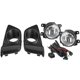 thumbnail image 1 of Cubierta de bisel de luz antiniebla izquierda y derecha para parachoques delantero de automóvil con kit de interruptor de arnés para modelos Fit 2014-2015, color negro, 1 of 5
