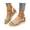 A4-Light Brown, variant on Espadrilles Wedge Sandals for Women Open Toe Dressy Platform Sandals Buckle Ankle Strap Stylish Wedges and Soft Footbed Woven Hemp Rope Sole Anti-Slip Summer Outdoor Beach Casual Wear,Black 39(US-7)