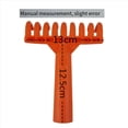 thumbnail image 4 of 4X Olive Rake Heads 9-Tooth Rake Multipurpose Plastic Shovel Rake Olive Picking Rake Inner Diameter 2.5cm,4X Olive Rake Head Nine-tooth rake,Orange, 4 of 6