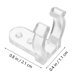 thumbnail image 4 of 100 clips para luces LED de cuerda, soportes de montaje para luces de cuerda de PC con 200 tornillos (transparentes), 4 of 6