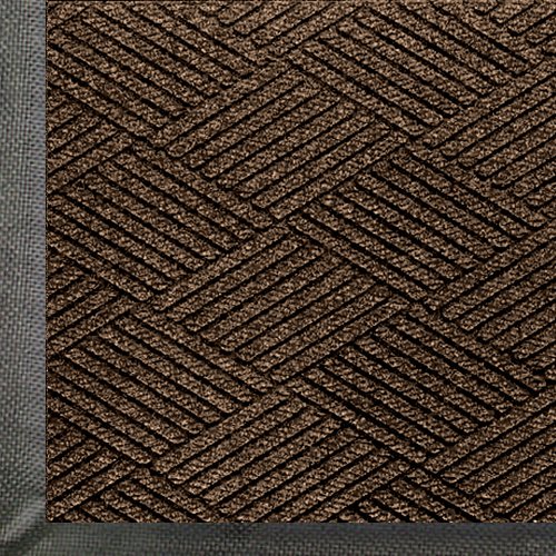 M+A Matting 2295 WaterHog Eco Premier Tapis d'Entrée en Fibre de Polyester Intérieur/extérieur, Dos en Caoutchouc SBR, 10 Pieds Longueur x 3 Pieds Largeur, 3/8 Pouces Épais, Marron Châtaigne