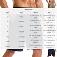 thumbnail image 4 of lcziwo Mens Shorts Casual Big and Tall Relaxed Fit Summer Elastic Waist Hiking Shorts Beach Travel Golf Dress Shorts with Zip Pockets Black XXL, 4 of 10