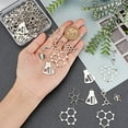 thumbnail image 2 of 60Pcs 6 Style Chemistry Charms Caffeine Molecule Charm Science School Teacher Charms Tibetan Style Alloy Charm Pendants for Jewelry Making Charm Bracelet Earrings Graduation Cap Decor, 2 of 7