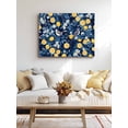 thumbnail image 4 of Lemon Bird Wall Art for Living Room,Canvas Picture Wall Decor for Bathroom Bedroom,Blue Yellow Pastoral Flowers Plant Summer Painting Artwork for Office Kitchen Hallway Dining Room Home Decor 24"x32", 4 of 8