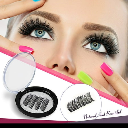 VASSOUL Dual Magnetic Eyelashes 0.2mm Ultra Thin Magnet Lightweight & Easy to Wear Best 3D Reusable Eyelashes Extensions (Best Eyelash Extensions Dubai)