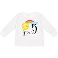 thumbnail image 3 of Inktastic I'm 5 Fifth Birthday Sun Rainbow Boys or Girls Long Sleeve Toddler T-Shirt, 3 of 5