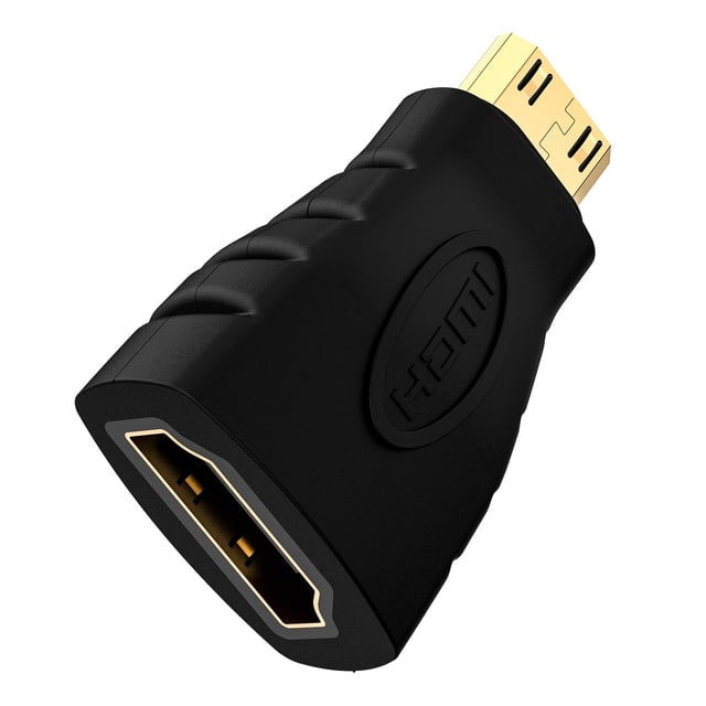 Adaptador VCE Mini HDMI a HDMI 4K hembra a macho chapado en oro
