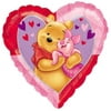 Winnie the Pooh Heart Shaped Mylar Balloon