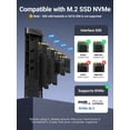 thumbnail image 6 of UGREEN M.2 NVMe SSD Enclosure, USB C 10Gbps External Hard Drive Case, M.2 PCIe NVMe Adapter for 2230/2242/2260/2280 SSD, 6 of 12