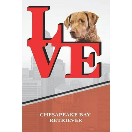 Chesapeake Bay Retriever: Love Park Writing Journal Notebook Book Is 120 Pages 6x9