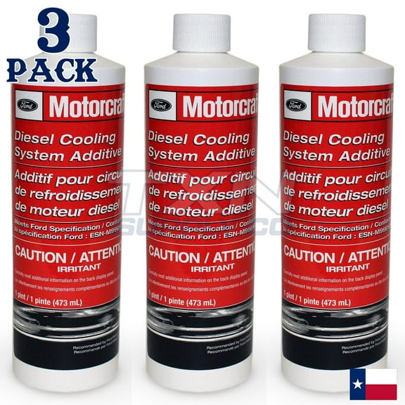 Motorcraft Ford Diesel Coolant VC8 Automotive Additive Bottle, 473 ml, 3 pack