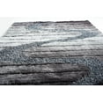 thumbnail image 4 of Soft Plush Fluffy Multi-textural Design Silver Gray Black Shag Area Rug/Carpet by Makymo, 4 of 4