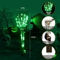 thumbnail image 2 of Halloween Decorations Outdoor Skeleton Stakes - 5 Pack Light Up Arm Stakes Decor 150 LED Waterproof Hands Pathway Lights with 11 Lighting Modes, 2 of 5