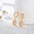 thumbnail image 4 of Fettero 14K Gold Plated Dainty Lightning Bead Dangle Drop Huggie Hoop Earrings Jewelry Gift for Women, 4 of 6