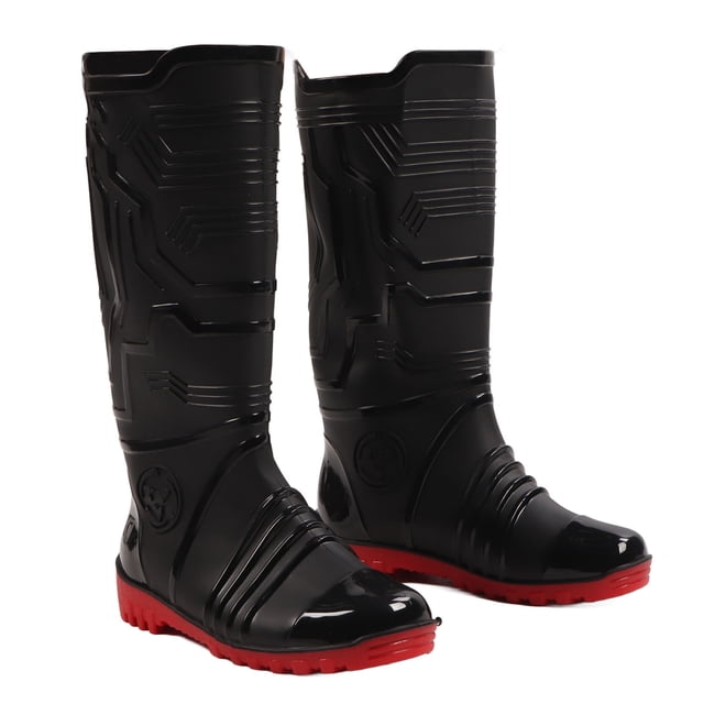 Men Rain Boot, Waterproof Tall Boot With Shoe Inserts Strong Grip Rain Boot For Farming Gardening Fishing