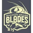 thumbnail image 2 of Women's Mossy Oak Small Shadow Grass Blades Logo  Racerback Tank Top Navy Blue Heather 2X Large, 2 of 4