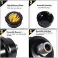 thumbnail image 5 of Jinsinto 2 Pcs Air Compressor Silencer Filter,3/8"16mm Male Thread Metal Shell,metal Intake Fliter Silencer (16mm）, 5 of 5