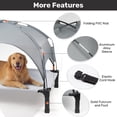 thumbnail image 6 of Elevated dog bed with tent, Cooling Raised Bed, Portable&No-Slip for Outdoor or Indoor Use, Gray, Medium, 6 of 7