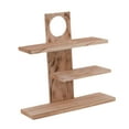 thumbnail image 3 of Abbracc Coffee Mug Display Rack Organizer Cup Shelf Desktop Wooden Shelf for Living Room Brown, 3 of 9