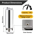 thumbnail image 2 of 100L Well Pump Pressure Tank, Vertical 304 Stainless Steel Water Pressure Tank with Port & Check Valve, Pressurized Water Tanks with Complete Kit for Farm Kitchen Garage, 2 of 9