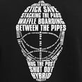 thumbnail image 3 of CafePress - Hockey Goalie Mask Text Women's Dark Pajamas - Women's Short Sleeve Print T-Shirt and Pants Dark Cotton Pajama Set, 3 of 7